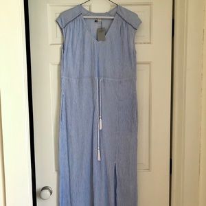 NWT Super cute blue/white stripe beach dress